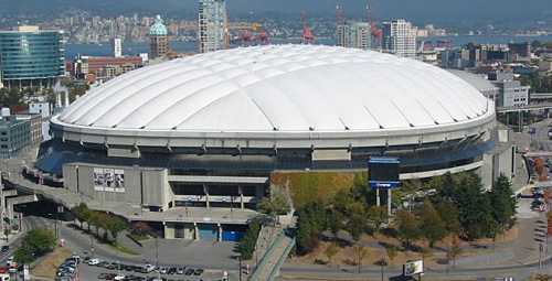 Sustitución del techo del estadio de Vancouver con ayuda de herramientas diamantadas